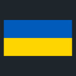 Patriotische Ukraine-Flagge Poster<br><div class="desc">Patriotische Flagge der Ukraine.</div>
