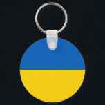 Patriotische Ukraine-Flagge Schlüsselanhänger<br><div class="desc">Patriotische Flagge der Ukraine.</div>