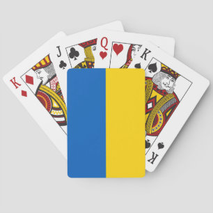 Patriotische Ukraine-Flagge Spielkarten