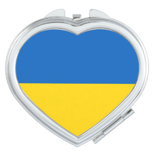 Patriotische Ukraine-Flagge Taschenspiegel