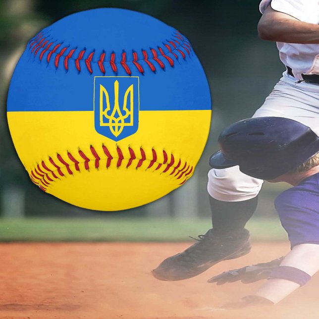 Patriotische ukrainische Flagge & Ukraine / Baseba Baseball (Von Creator hochgeladen)