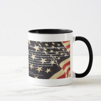 Patriotische "Unabhängigkeitserklärung" Tasse
