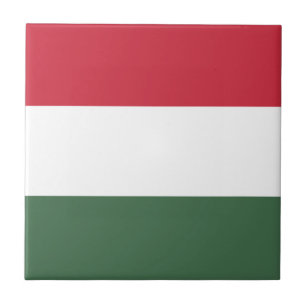 Patriotische Ungarische Flagge Fliese