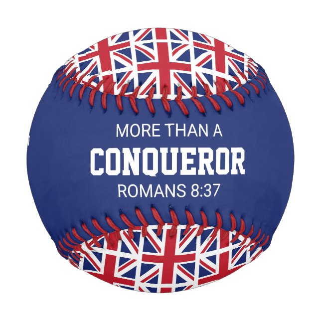 Patriotische UNION JACK Custom Scripting UK FLAG Baseball (Vorderseite)