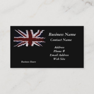 Patriotische Union Jack UK Gewerkschaft Flag Busin Visitenkarte