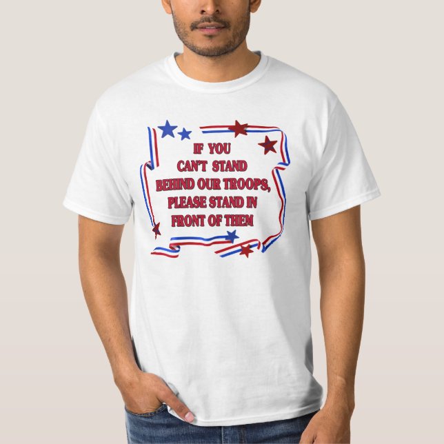 Patriotische Unterstützung unser Truppe-T - Shirt (Vorderseite)
