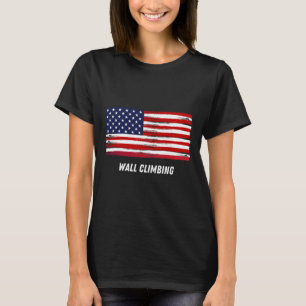 Patriotische Unterstützungs-Wandkletter-Usa-Teamsp T-Shirt