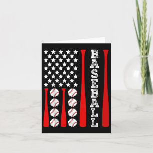 Patriotische US-amerikanische Baseball-Flagge - Vi Karte
