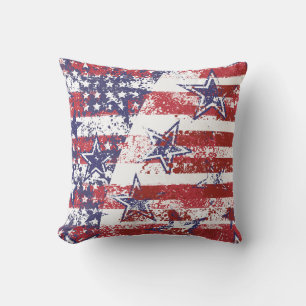 Patriotische US Flagge Außenkissen Kissen