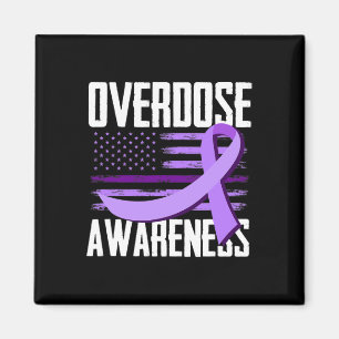 Patriotische US-Flagge Drogenüberdosis Opioid-Über Magnet