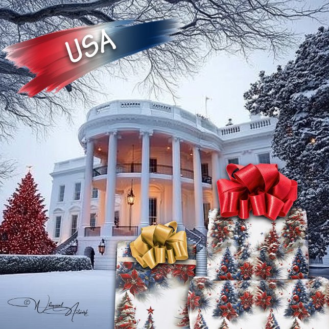 Patriotische US Flagge Geschenkpapier (Von Creator hochgeladen)