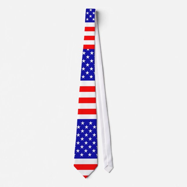 Patriotische US Flagge-Krawatte Krawatte (Vorderseite)
