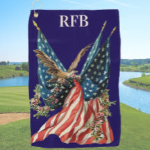 Patriotische US-Flagge und Weißkopfseeadler Amerik