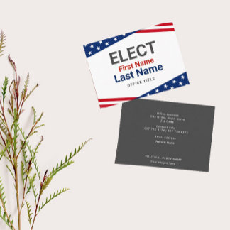Patriotische US-Wahlkampfkarte Visitenkarte