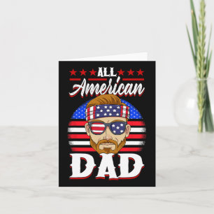Patriotische USA 4. Juli Alle amerikanischen Vater Karte