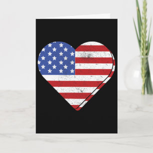 Patriotische USA-Amerikanische Flagge 4. Juli Unab Karte