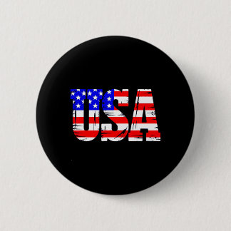 Patriotische USA-Amerikanische Flagge Button