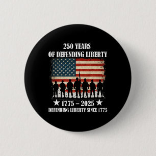 Patriotische USA-Armee US-Militärparade 250. Jahre Button