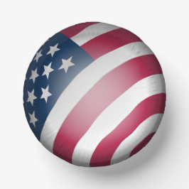 Patriotische USA Flag Globe, Spaß Pappteller
