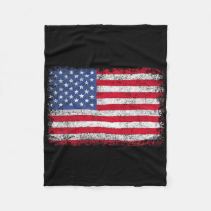 Patriotische USA-Flagge 4. Juli für Männer Frauen  Fleecedecke