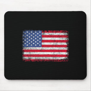Patriotische USA-Flagge 4. Juli für Männer Frauen  Mousepad