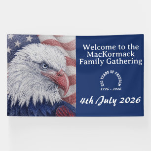 Patriotische USA-Flagge Amerika 250 Jahre 1776 202 Banner