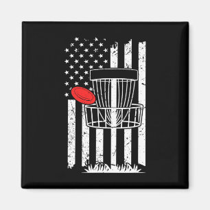 Patriotische USA-Flagge Disc Golf Frolf Frauen Kin Magnet