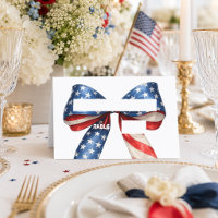 Patriotische USA-Flagge Schleife Coquette rot weiß