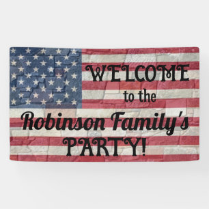 Patriotische USA-Flagge - Text zur Stone-Wall-Kall Banner