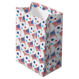 Patriotische USA-Flaggen Mittlere Geschenktüte