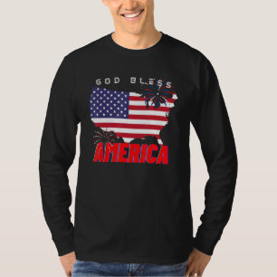 Patriotische USA Gott segne Amerika für Patriotic T-Shirt