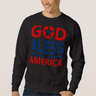 Patriotische USA Gott segne Amerika glücklich 4. J Sweatshirt