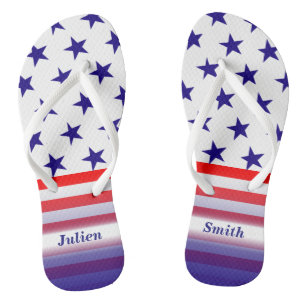 Patriotische USA Sterne und Streifen Flip Flops