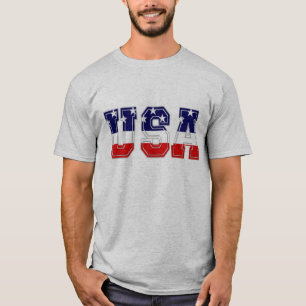Patriotische USA Sterne und Streifen T-Shirt