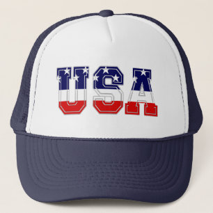 Patriotische USA Sterne und Streifen Truckerkappe