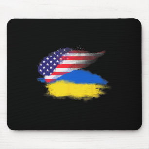 Patriotische Vereinigte Staaten Usa Ukraine Amerik Mousepad