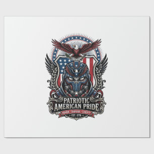 Patriotische Wächtermaske Freiheit Militär Inspiri Geschenkpapier