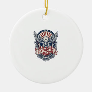 Patriotische Wächtermaske Freiheit Militär Inspiri Keramik Ornament