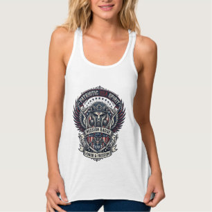 Patriotische Wächtermaske Freiheit Militär Inspiri Tank Top