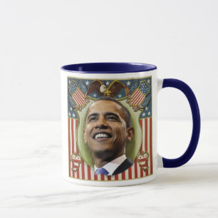 Patriotische Wappen-Tasse Obama Tasse