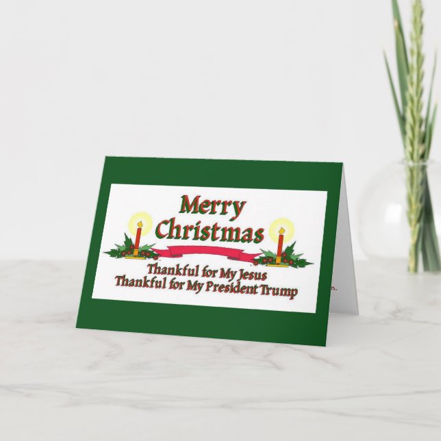 Patriotische Weihnachten Jesus Trump (Vorderseite)