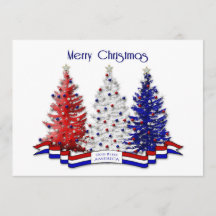 Patriotische Weihnachtsbaumen, militärisch