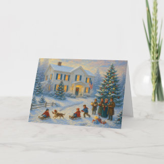 Patriotische Weihnachtskarte Veteranen Urlaubskart Karte