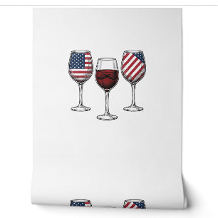 Patriotische Weingläser Vintage-Vector-Shirt-Desig Tapete