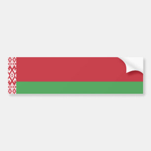 Patriotische weißrussische Flagge Autoaufkleber