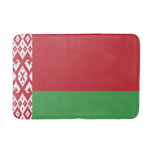 Patriotische weißrussische Flaggenmatte Badematte