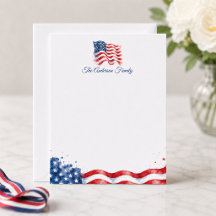 Patriotische wellige amerikanische Flagge 