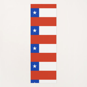 Patriotische Yoga Mats mit der Flagge des Chilen Yogamatte
