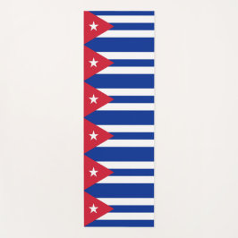 Patriotische Yoga Mats mit der Flagge Kubas Yogamatte
