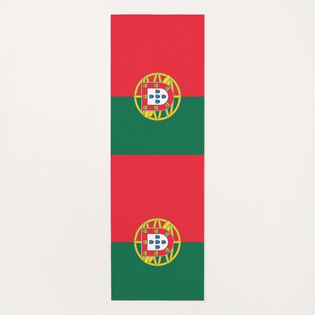 Patriotische Yoga Mats mit der Flagge Portugals Yogamatte (Vorderseite)